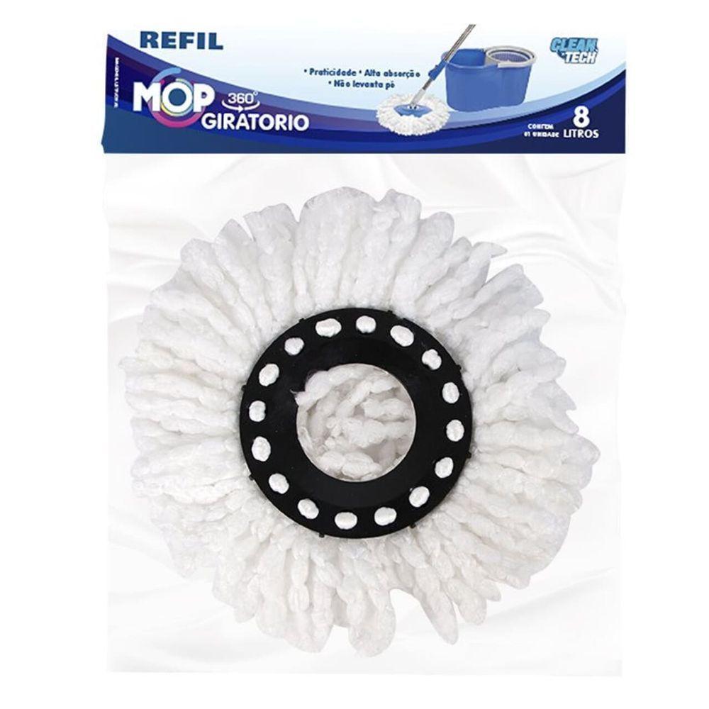 Refil Para Esfregão Rodo Mop Giratório 8 Litros - 3