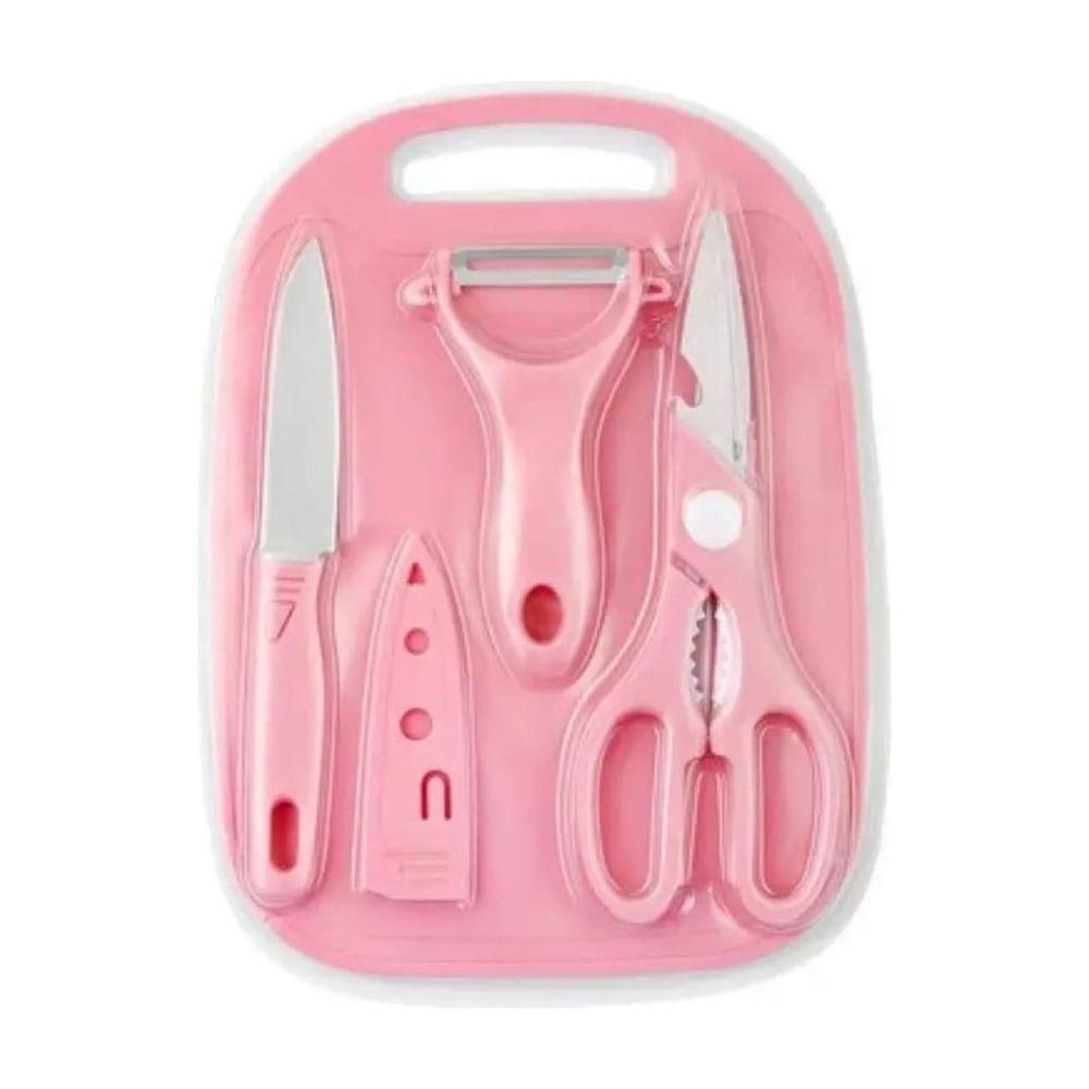Conjunto 4 Peças De Utensílios De Cozinha Rosa - 5