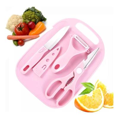 Conjunto 4 Peças De Utensílios De Cozinha Rosa
