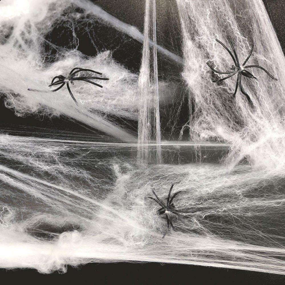 Teia De Aranha Branca Halloween 20g - 4