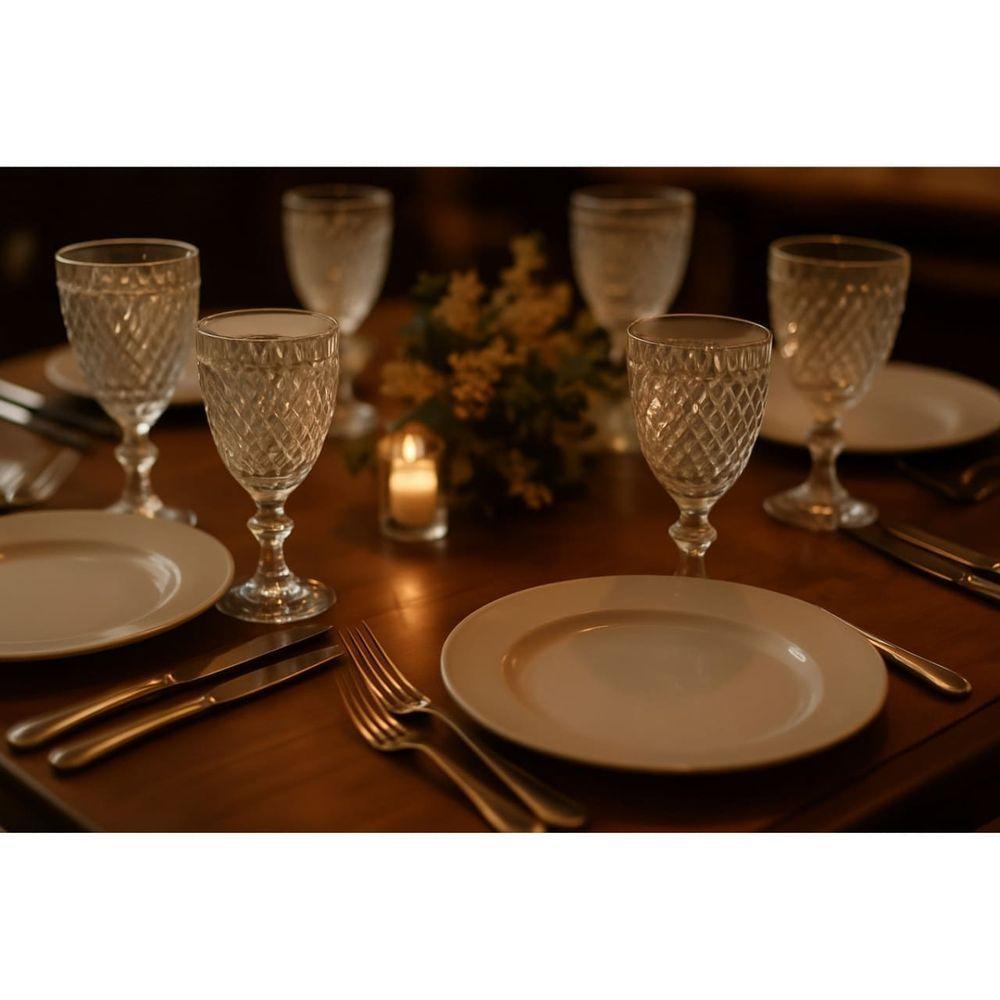 Kit 06 Copos De Vidro Bico De Abacaxi Conjunto - 4