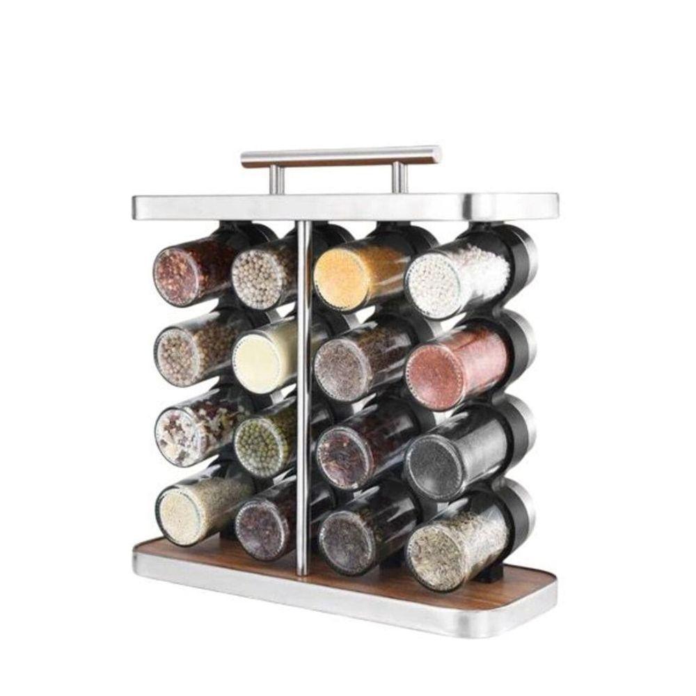 Kit 16 Potes De Condimentos Vidro 80ml Conjunto Inox - 2