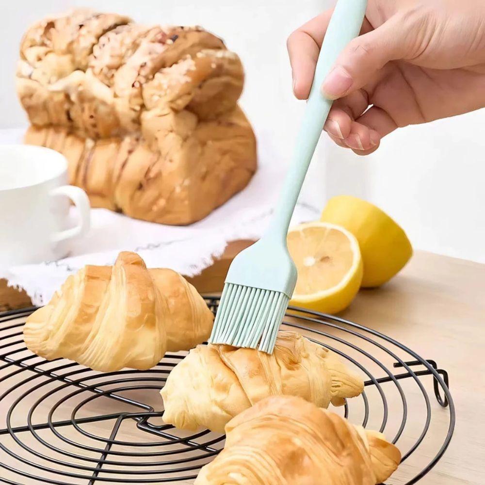 Pincel Culinário De Silicone Cozinha E Confeitaria Grande 25cm - Cinza - 4