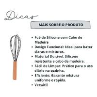 Batedor De Claras De Silicone 29cm - Vermelha - 3