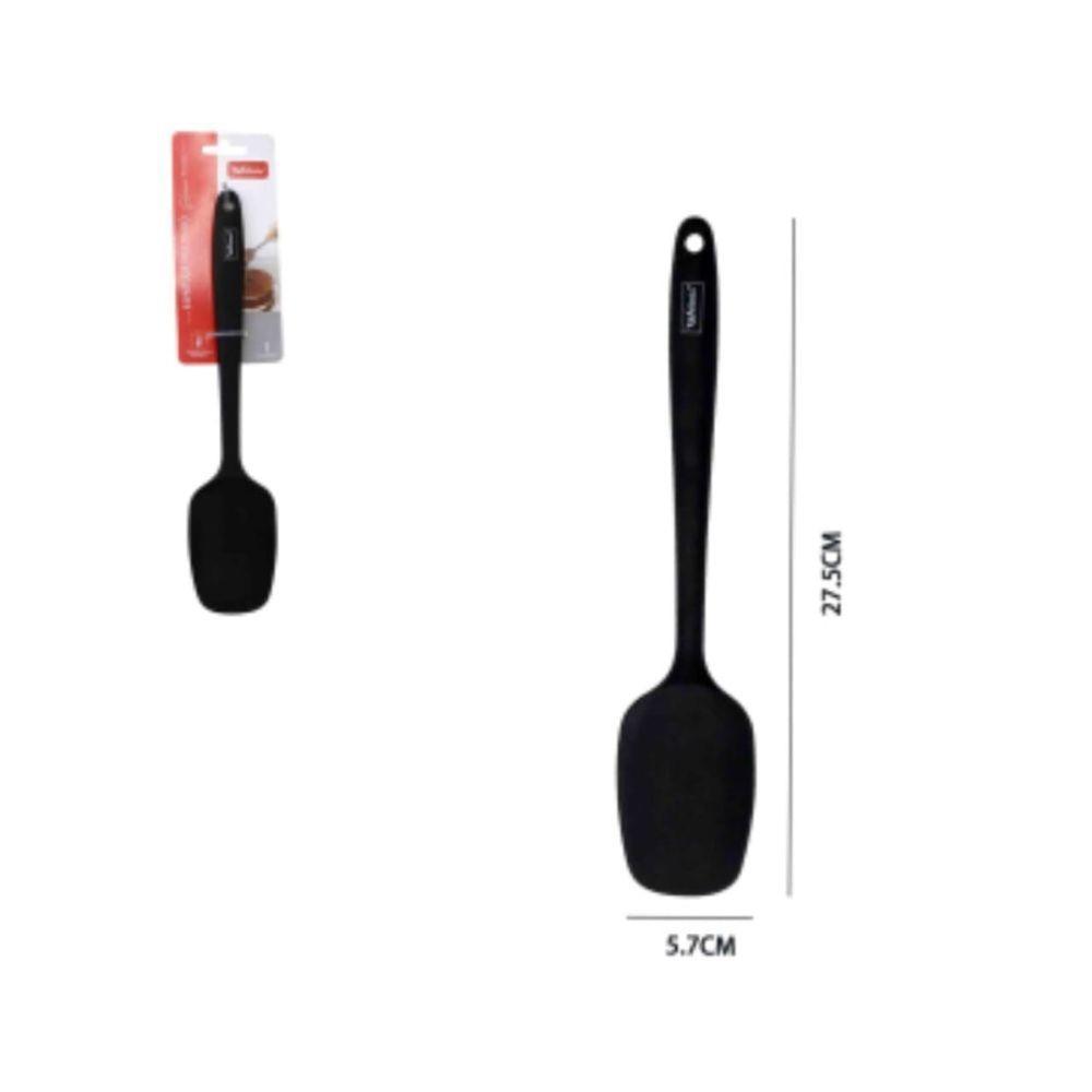 Espátula Multiuso De Silicone Flexível Cozinha Confeitaria 27cm - Preta - 4