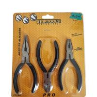 Jogo 3 Mini Alicates 4,5 De Precisão Durável - 3