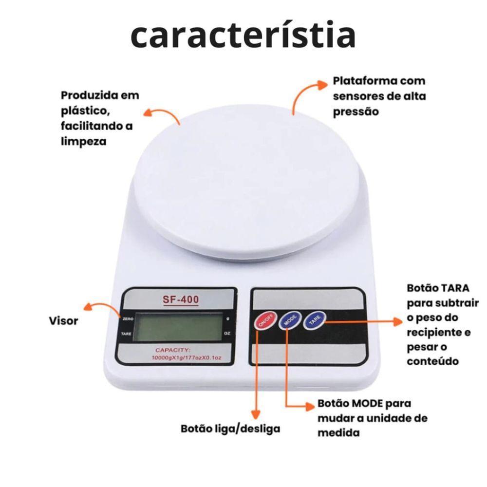 Balança Digital De Cozinha 1g A 10kg Cozinha Dieta Fitness - 2