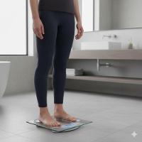 Balança Digital Corporal Para Banheiro E Academia Base De Vidro Atá 180kg Precisa - 2