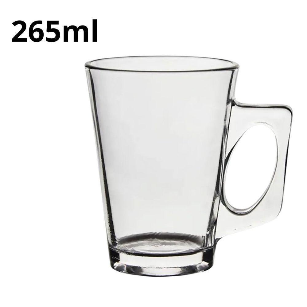 Kit Conjunto 6 Unidades Caneca Vidro 265ml Tily - 2