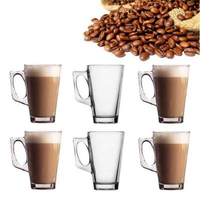 Kit Conjunto 6 Unidades Caneca Vidro 265ml Tily