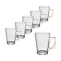 Kit Conjunto 6 Unidades Caneca Vidro 265ml Tily - 5