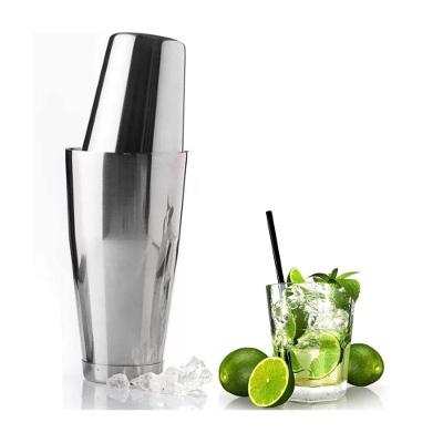 Kit 2 Peças Coqueteleira Boston 820ml + Mini Tin Inox Profissional