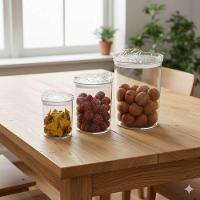 Kit 3 Potes Conjunto Hermético Redondo De Plástico Com Tampa - 3