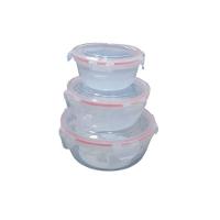 Kit 3 Potes Hermético Redondo Multiuso Conjunto Com Tampa - 2