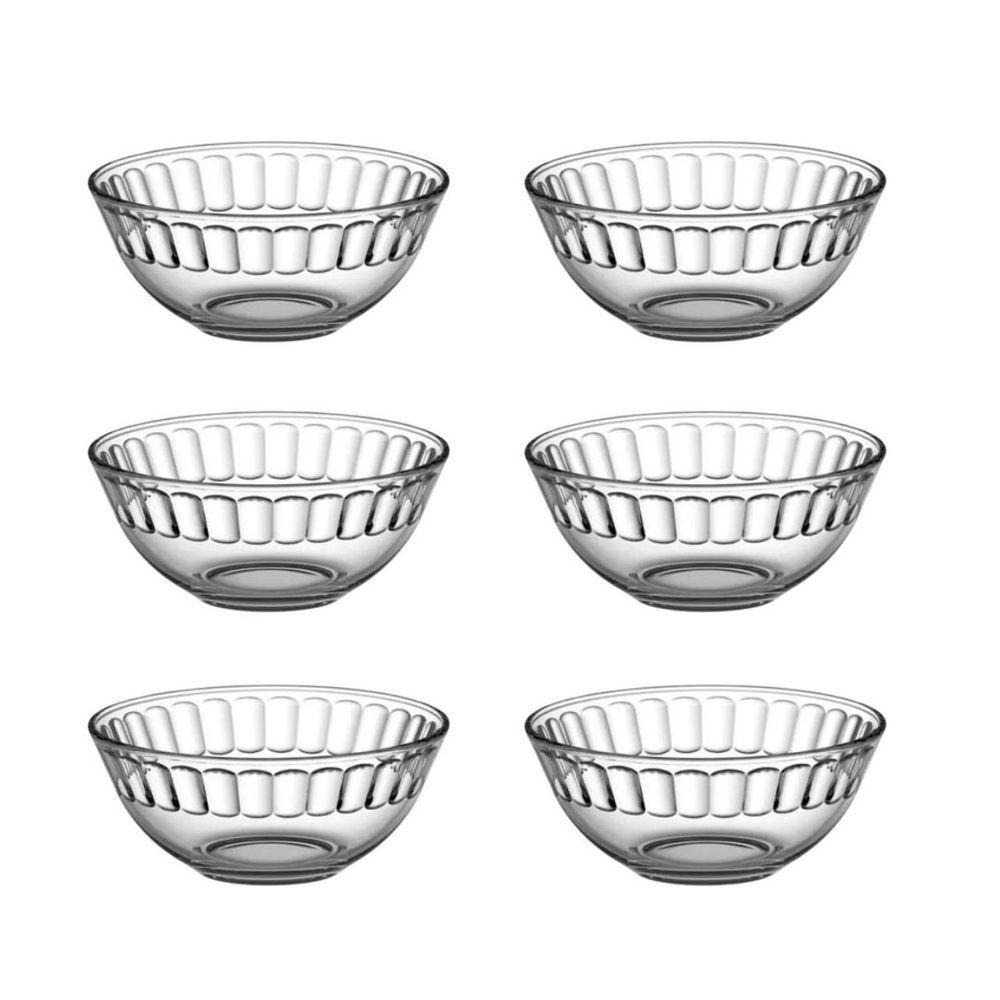 Kit Conjunto 6 Unidades Bowl Carmine Vidro Transparente - 1