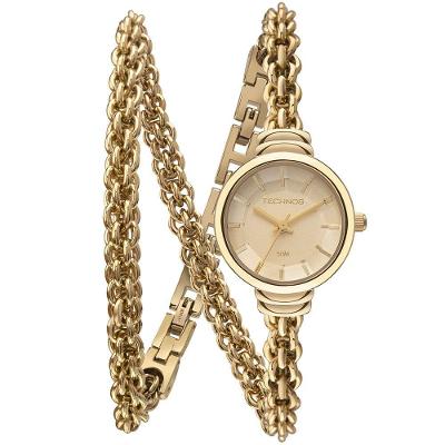 Relógio Feminino 2035NDO-1X Analógico Pulseira de Metal Mini Joia Dourado Technos