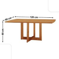 Mesa 120 Laminado Com 4 Cadeiras Malta Gold Moderna Mobília Linho Preto / Imbuia Nat.