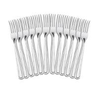Kit 12 Garfos De Mesa Premium Aço Inox Restaurante Buffet Casamento Cozinha Refeições - 1