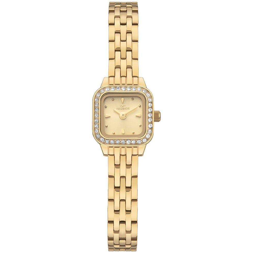 Relógio Technos Feminino Mini Petit Dourado - 1042ab-1x Relógio Technos Feminino Mini Elegance Dourado - 1042ab-1x - 1