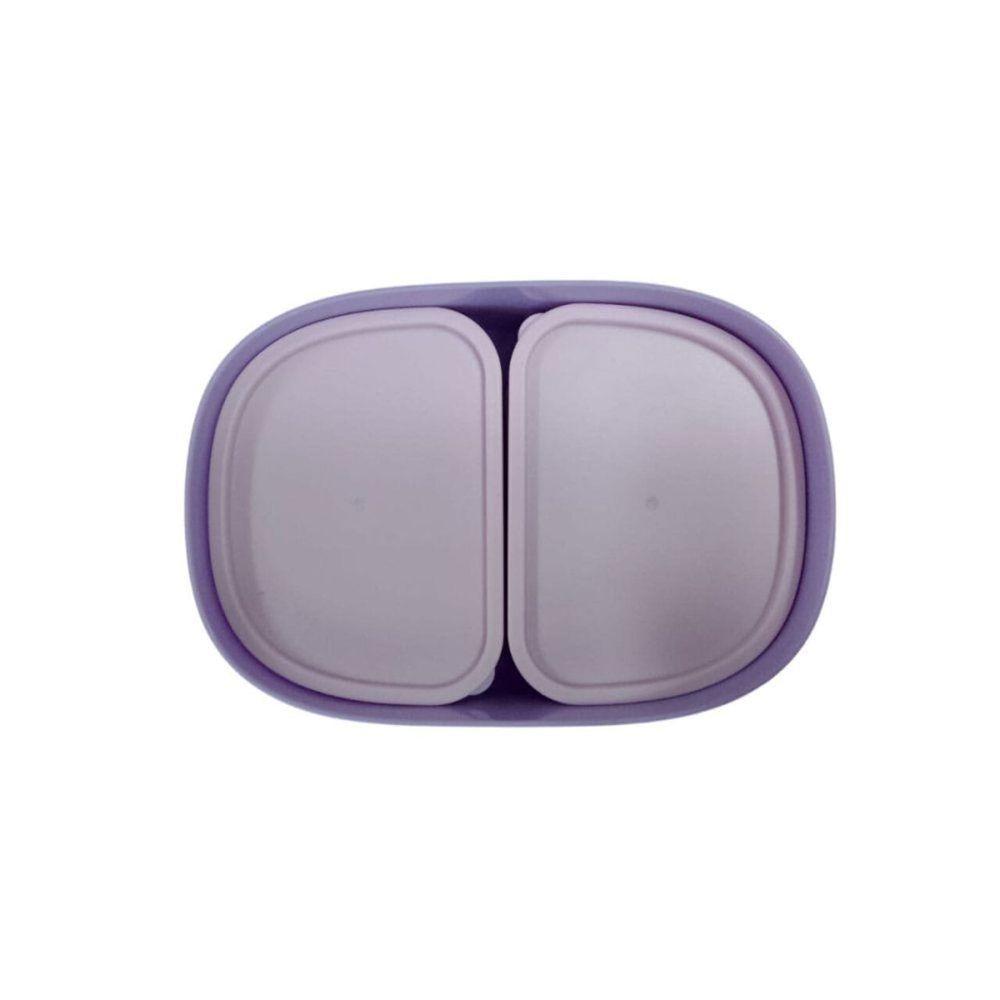 Kit Lancheira Infantil Kuromi Dupla Camada Com Alça E Talher 1600ml - 3