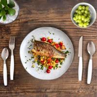 Kit Jogo De Faqueiro 25 Peças Com Porta Talheres Branco - 2