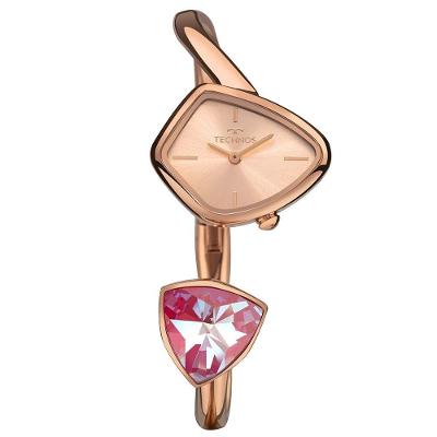 Relógio Technos Feminino Crystal Rosé - Vx10ac-1j Relógio Technos Feminino Crystal - Vx10ac-1j