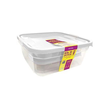 Kit 12 Potes Linha Mais Branco