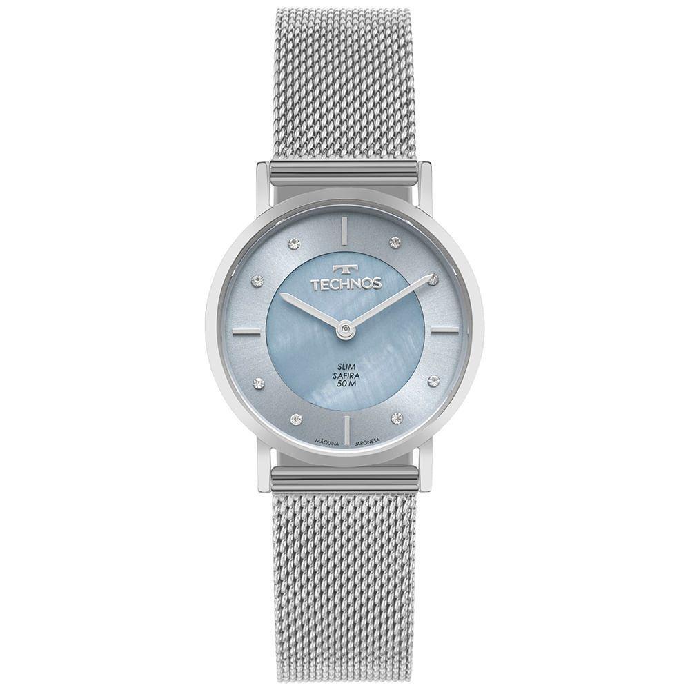 Relógio Technos Feminino Slim Prata - 2025ltw-1v - 1