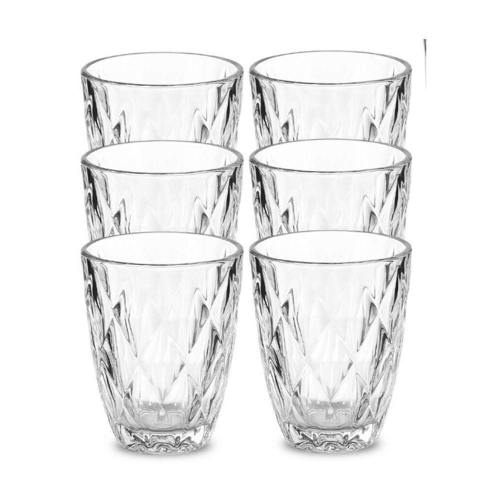 Kit Conjunto 6 Unidades Copo Vidro Arido 310ml - 1