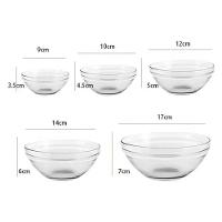 Kit 5 Potes De Vidro Redondos Com Tampa Plástica Conjunto De Tigelas Vidro Com Tampa - 4