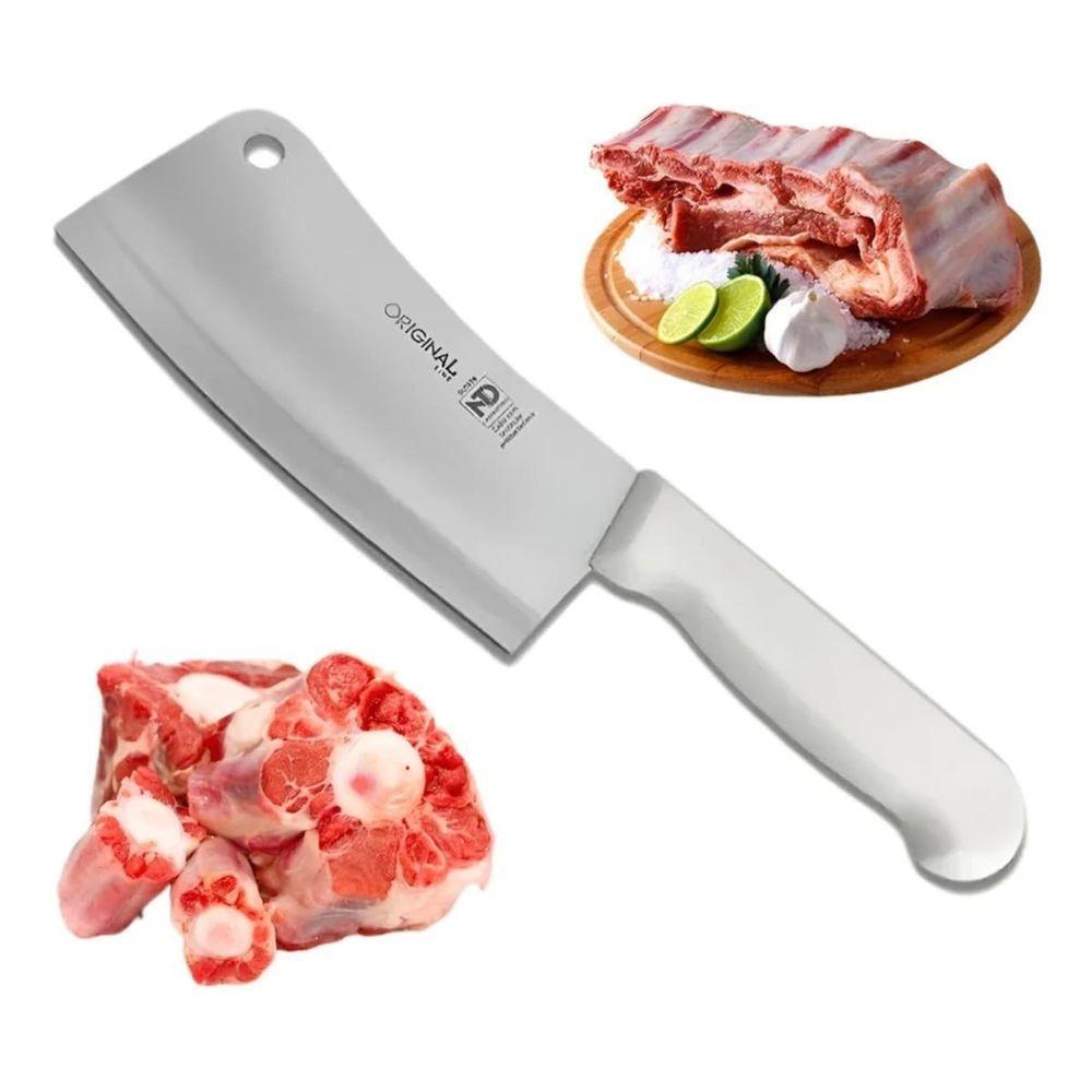 Cutelo Profissional Aço Inox Corte Preciso Carnes Legumes E Ossos 28cm - 1