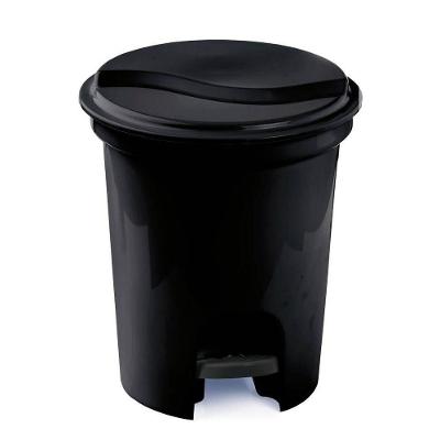 Lixeira Com Pedal 13 Litros Plasvale Preto