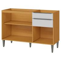 Balcao Para Pia 3 Portas 2 Gavetas 120 Cm Mdf 2006807 Cinamomo Branco Armoveis - 6