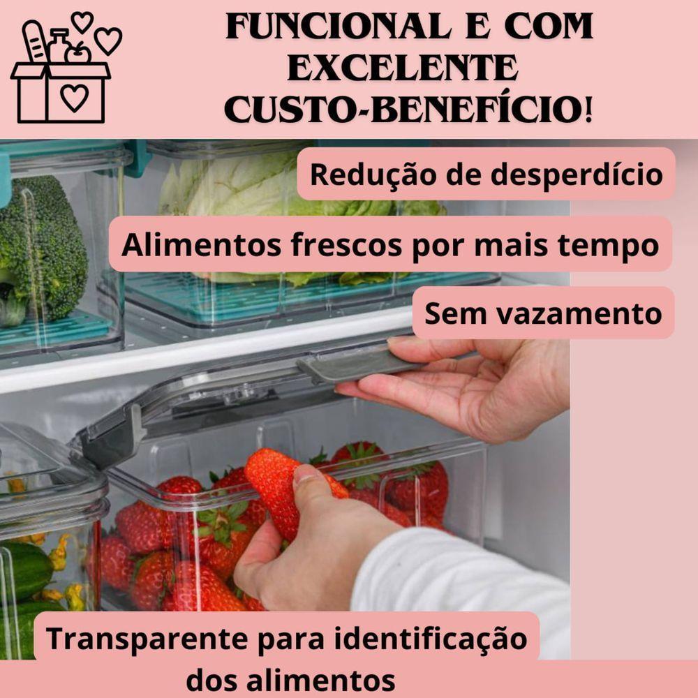 Pote Hermético Com Bomba De Vácuo 1,5 Litros - Cinza - 2