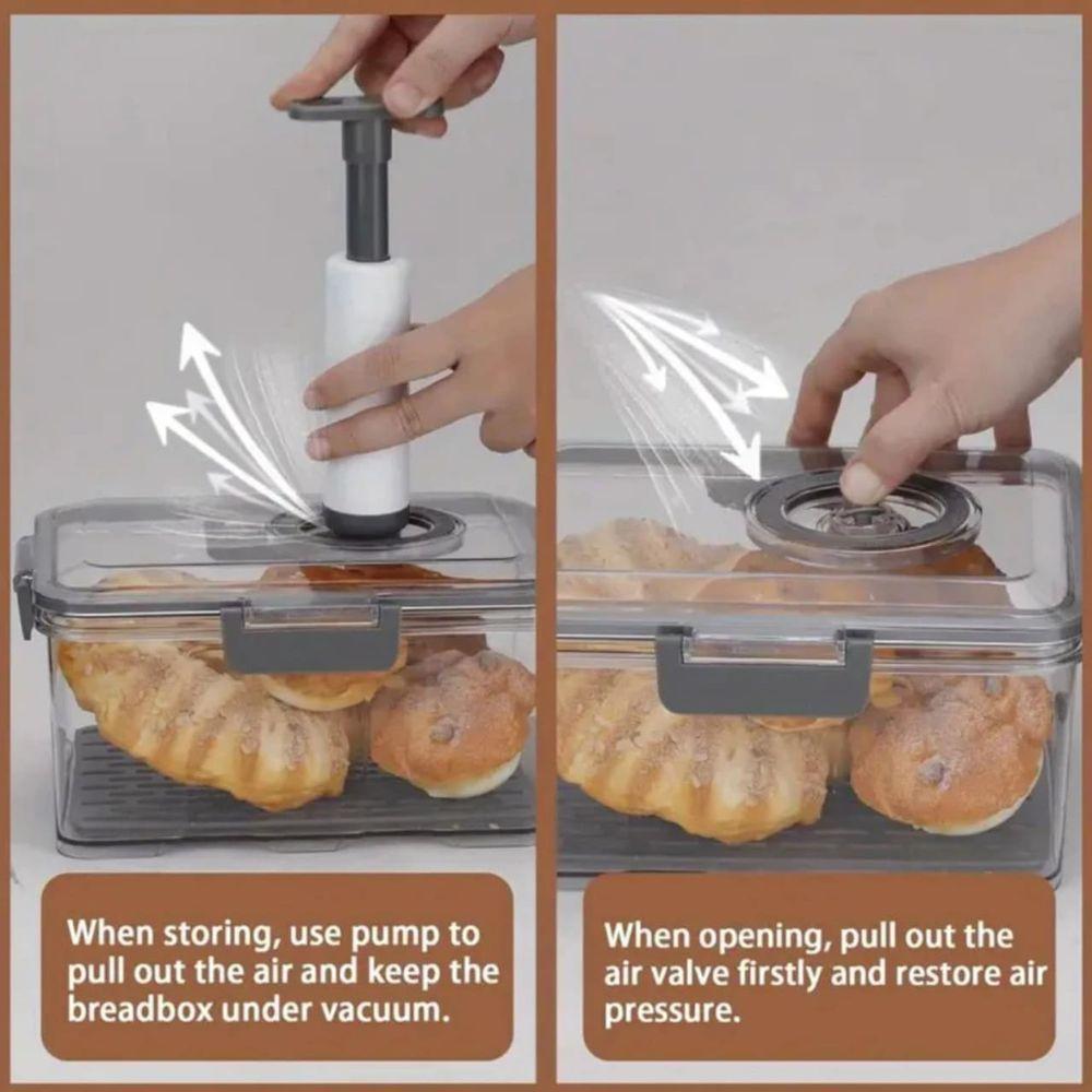 Pote Hermético Com Bomba De Vácuo 1,5 Litros - Cinza - 6