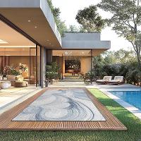 Tapete Dali Blue Pen 200x250cm Tapetes São Carlos - 1