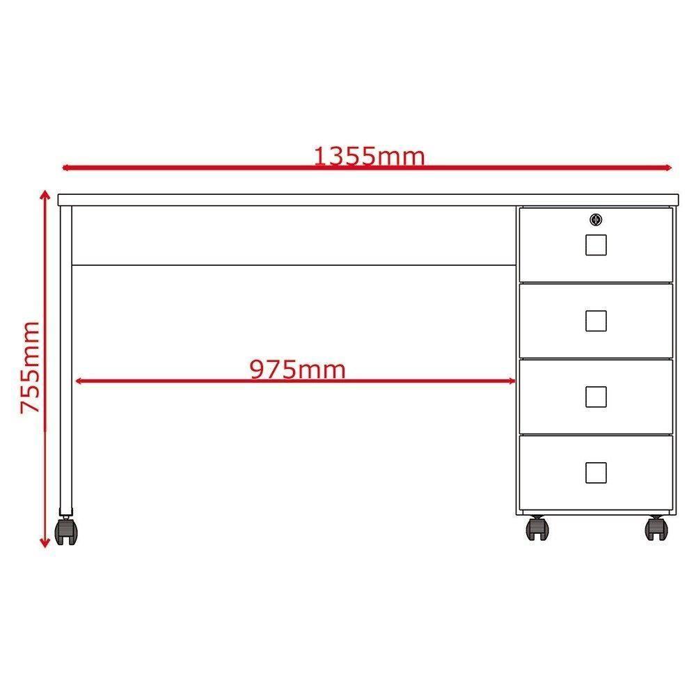Office Dubai Branco Brilhante - Lukaliam - 2