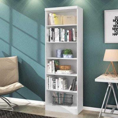Estante Para Livros 5 Prateleiras Linus Qmovi Branco