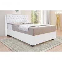 Cabeceira Estofada Yasminne Casal Branca - 1