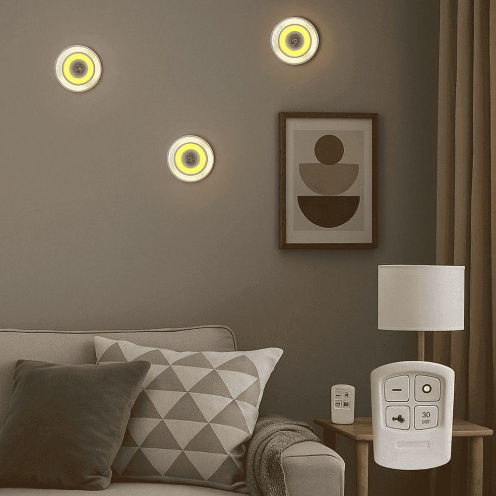 Kit 3 Luminárias Led Com Controle Remoto Conjunto - 2