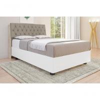 Cabeceira Estofada Yasminne Casal Amarula - 1