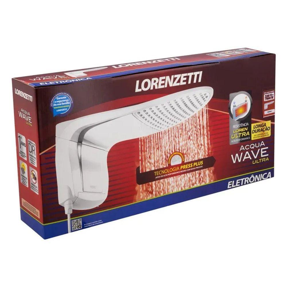 Chuveiro Acqua Wave Ultra 7800w 220V Branco Com Cromado Lorenzetti - 5