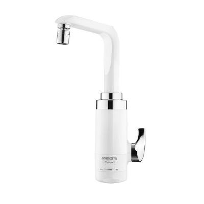 Torneira Elétrica Essence Parede Branca Com Cromado 5500w 220V Lorenzetti