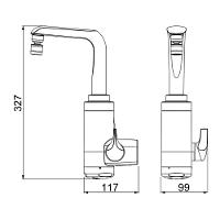 Torneira Elétrica Essence Parede Branca Com Cromado 5500w 220V Lorenzetti - 2