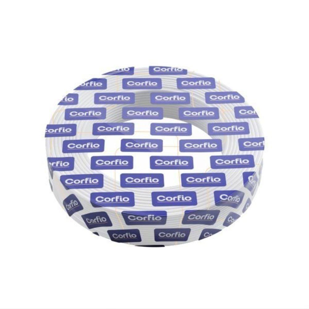 Rolo Com 100m De Cabo De Cobre 750v 2,5mm² Branco - Corfio - 1
