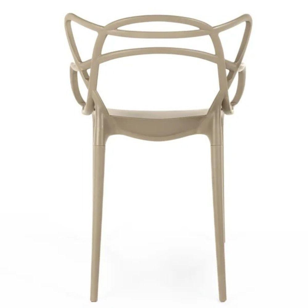 Cadeira Escritório Allegra Escrivaninha Sala Nude - 3