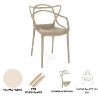 Cadeira Escritório Allegra Escrivaninha Sala Nude - 8