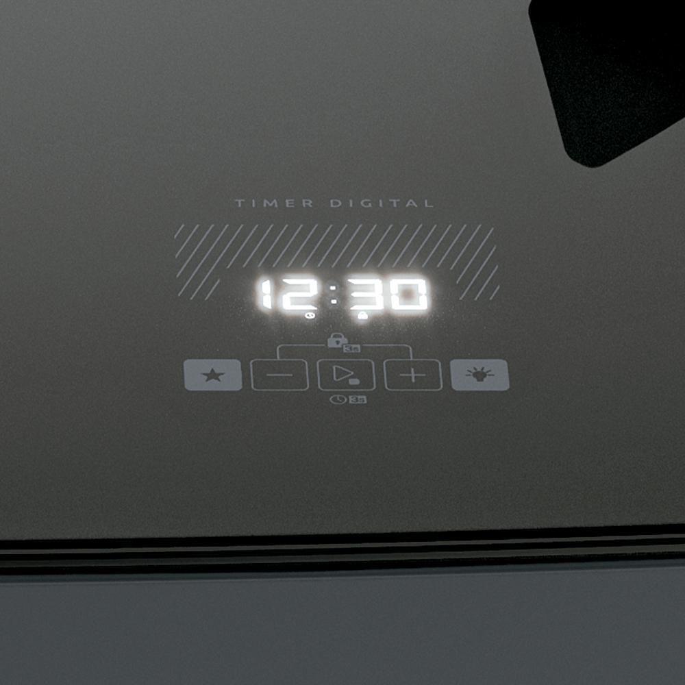 Fogão 5 Bocas Dako Supreme Black Glass Digital Bivolt - 4