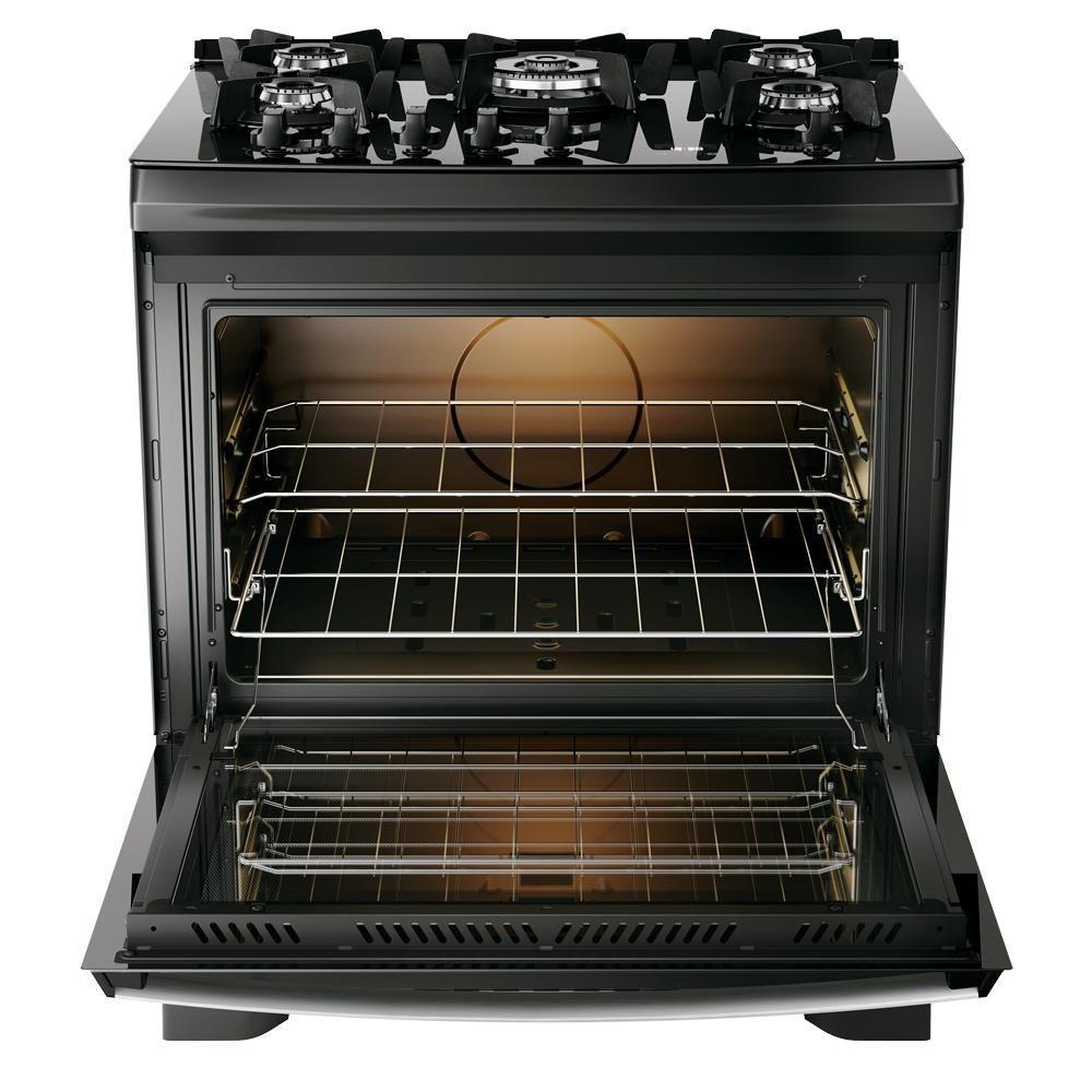 Fogão 5 Bocas Dako Supreme Black Glass Digital Bivolt - 6