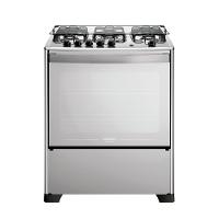 Fogão 5 Bocas Dako Magister Style Espelhado Com Mesa Inox Preto Bivolt - 1